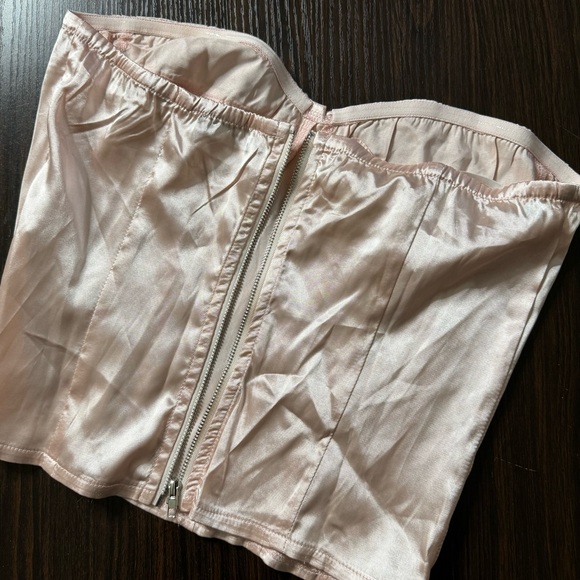 Zip Back Tube Bustier Top - Picture 3 of 3